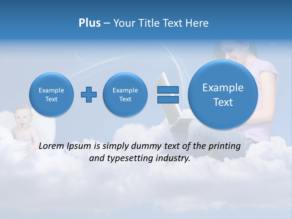 Angel Baby Internet PowerPoint Template
