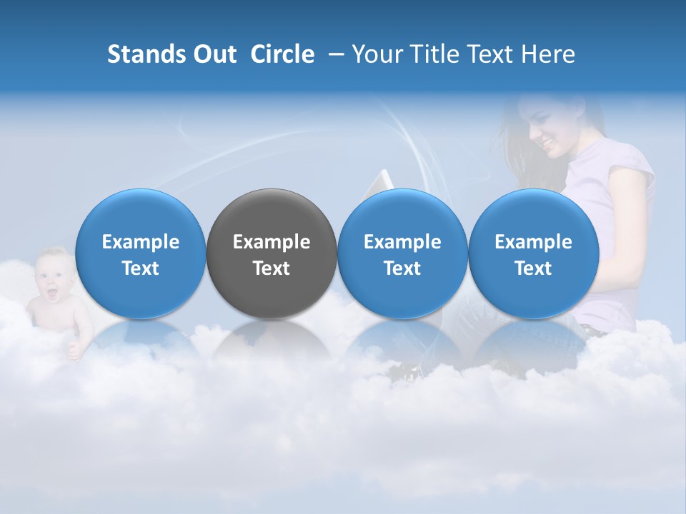 Angel Baby Internet PowerPoint Template