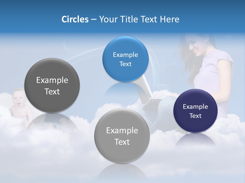 Angel Baby Internet PowerPoint Template