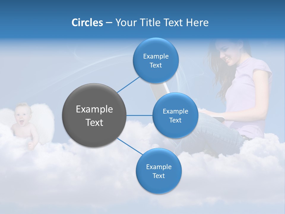 Angel Baby Internet PowerPoint Template