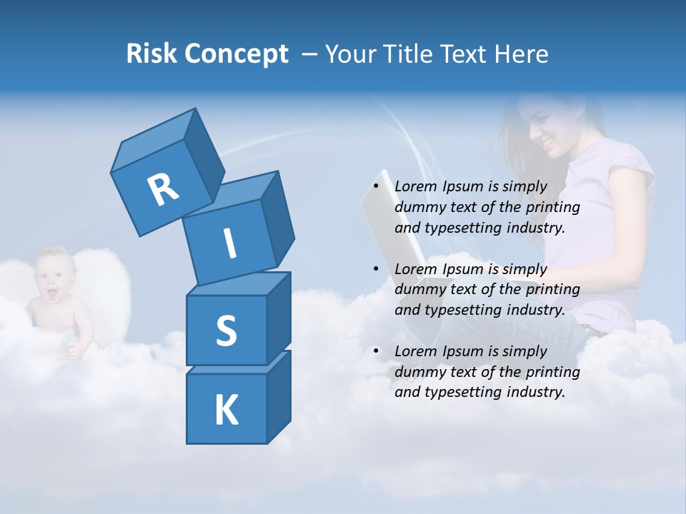 Angel Baby Internet PowerPoint Template