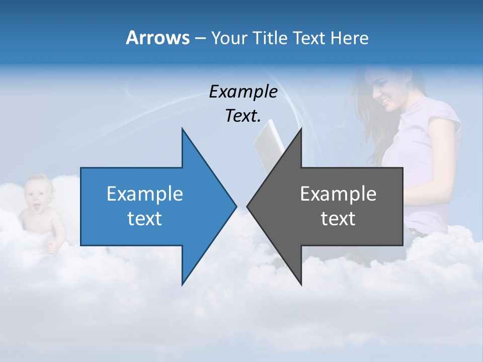 Angel Baby Internet PowerPoint Template