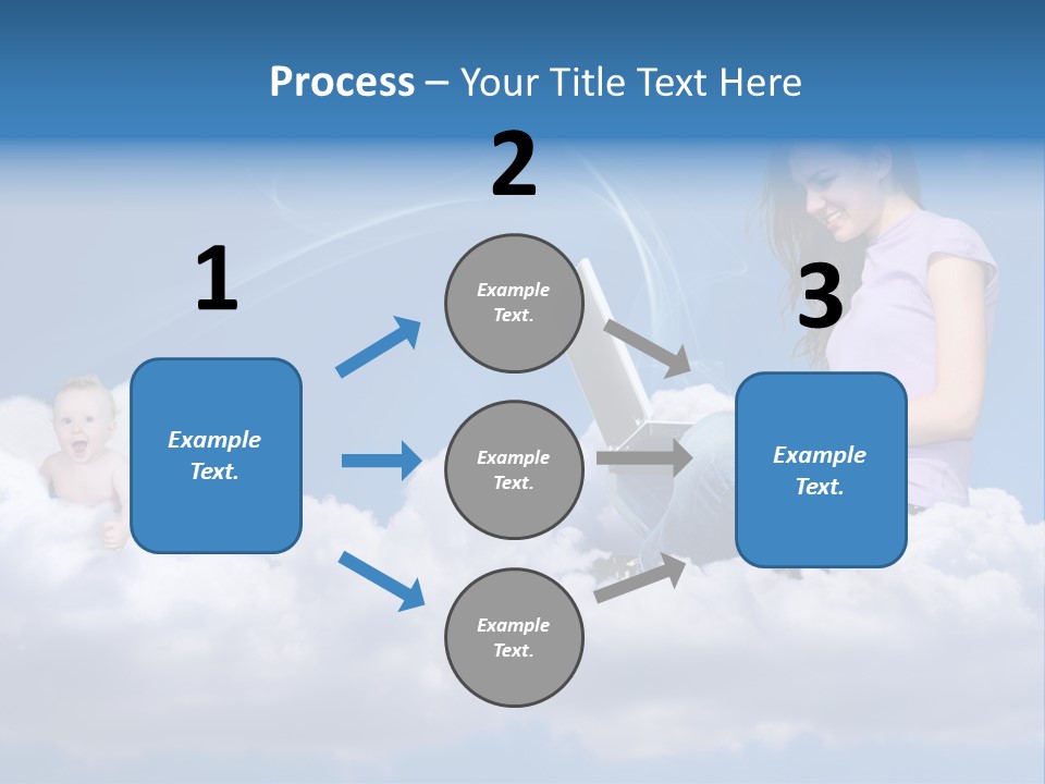 Angel Baby Internet PowerPoint Template