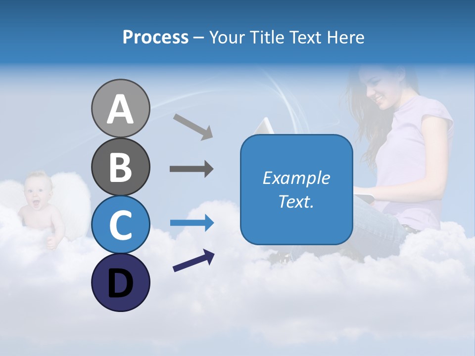 Angel Baby Internet PowerPoint Template