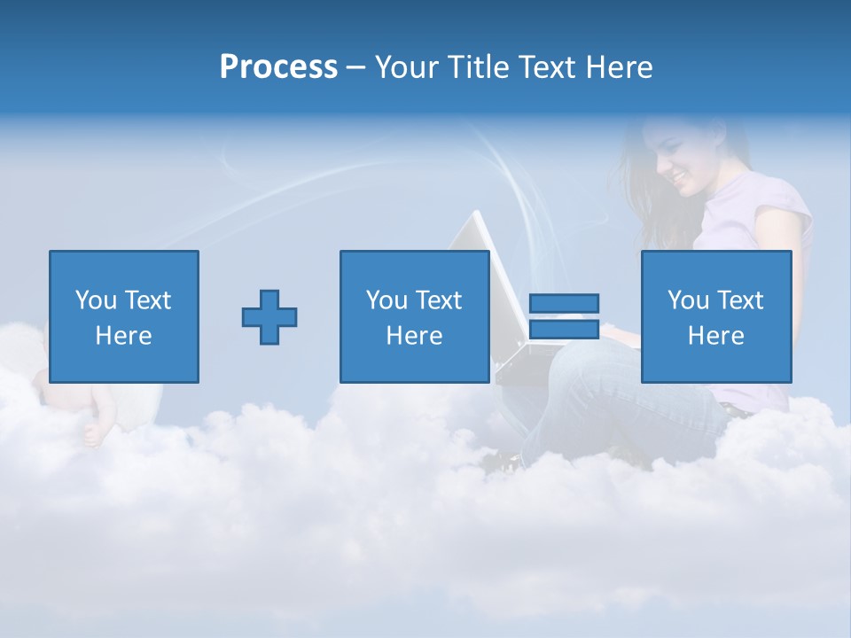 Angel Baby Internet PowerPoint Template