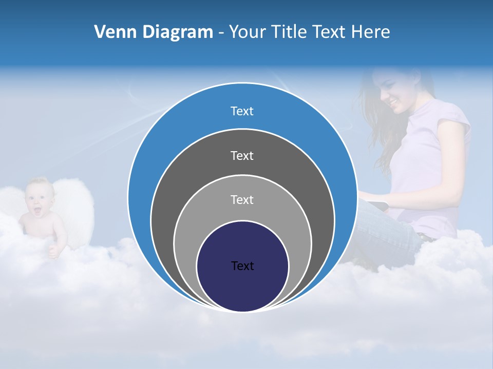 Angel Baby Internet PowerPoint Template