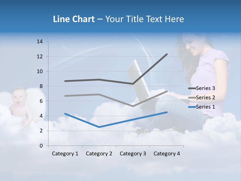 Angel Baby Internet PowerPoint Template