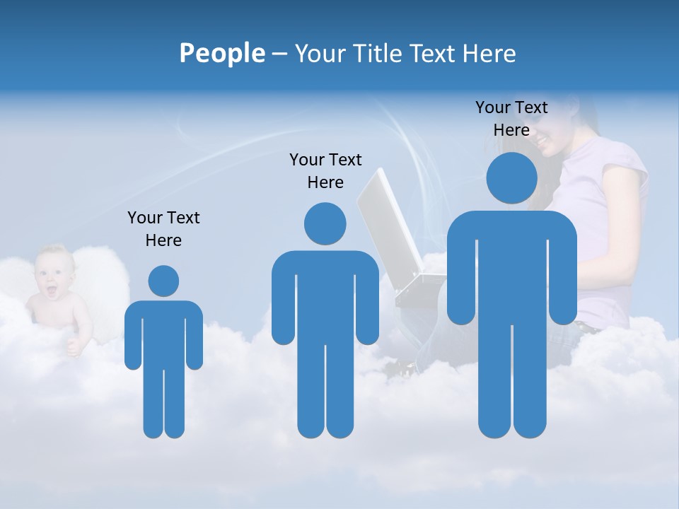 Angel Baby Internet PowerPoint Template