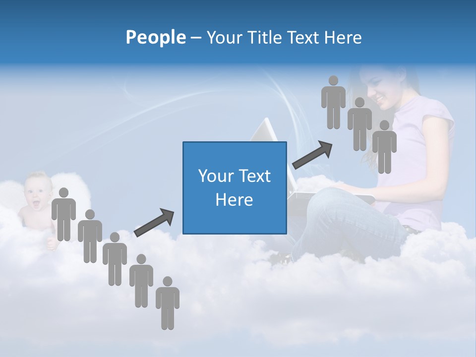 Angel Baby Internet PowerPoint Template