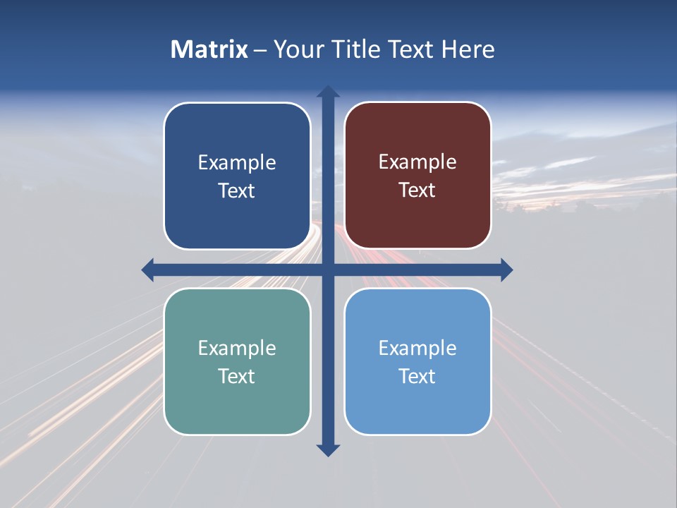 M Red Sunset PowerPoint Template