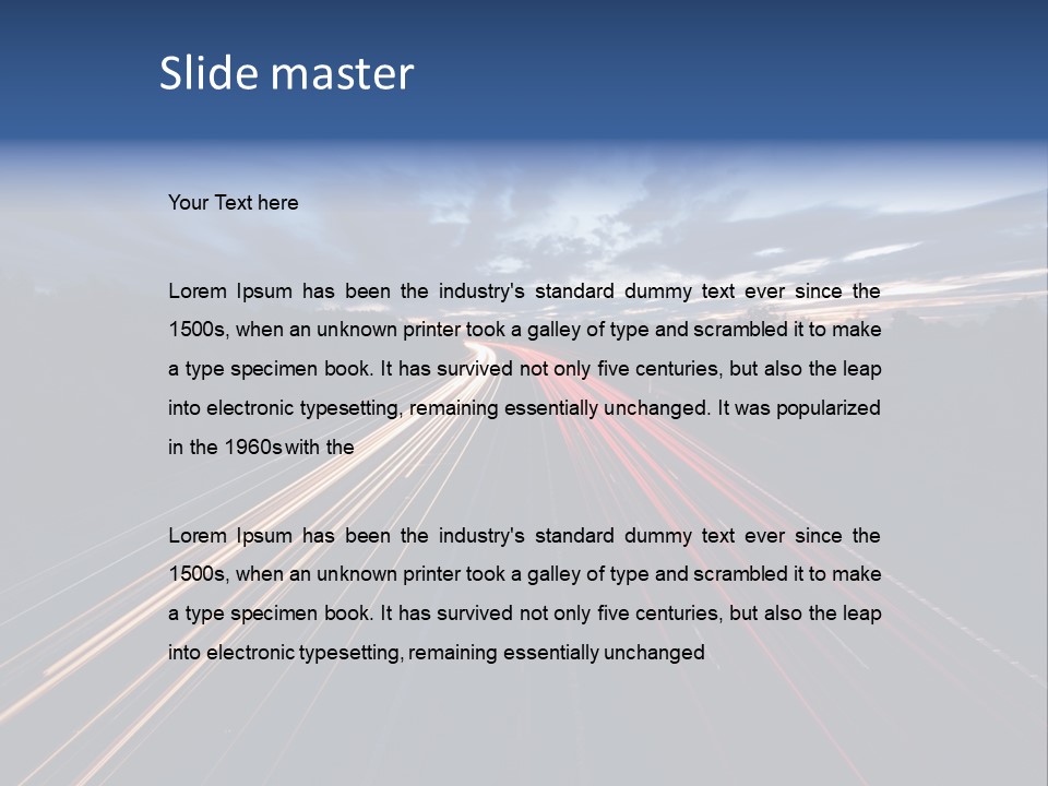 M Red Sunset PowerPoint Template