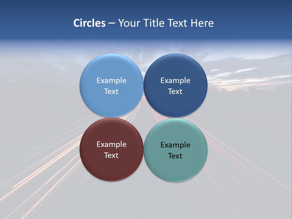 M Red Sunset PowerPoint Template