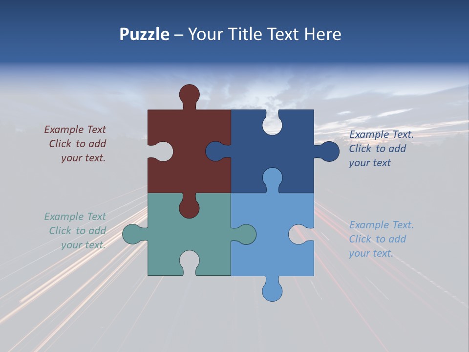 M Red Sunset PowerPoint Template