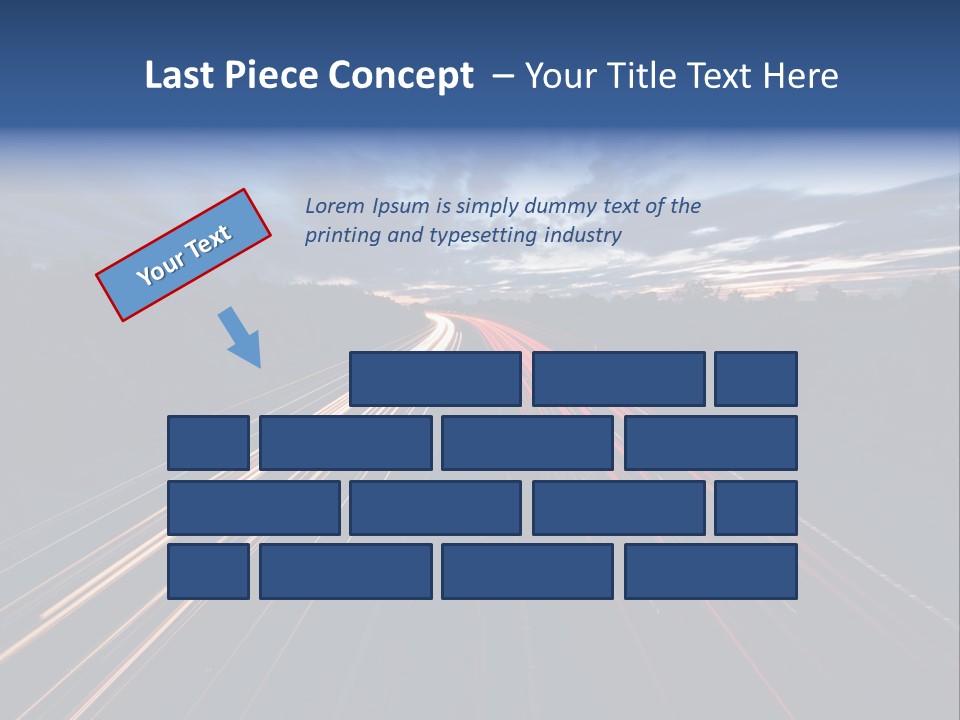 M Red Sunset PowerPoint Template