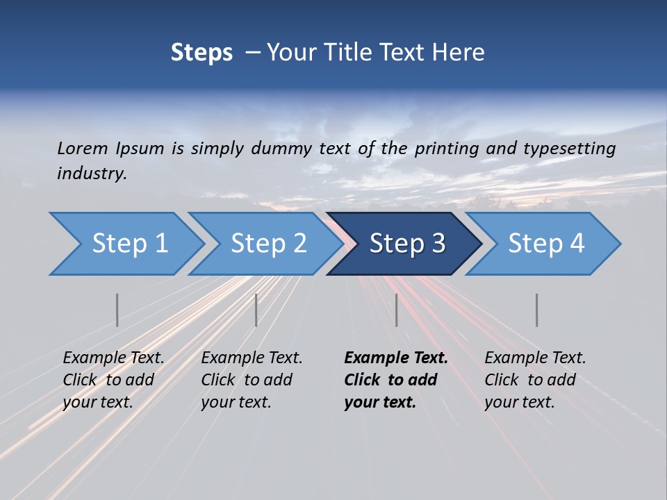 M Red Sunset PowerPoint Template