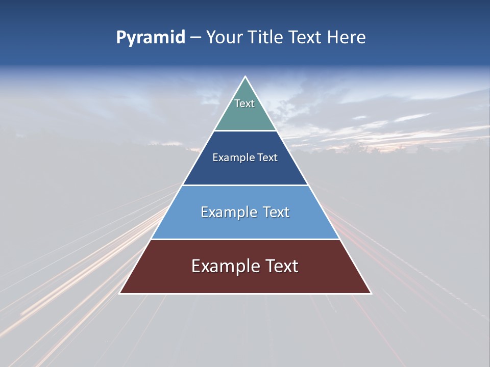 M Red Sunset PowerPoint Template