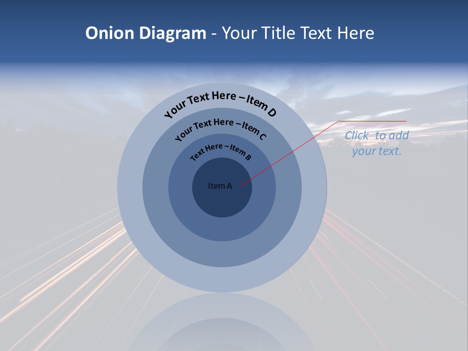M Red Sunset PowerPoint Template