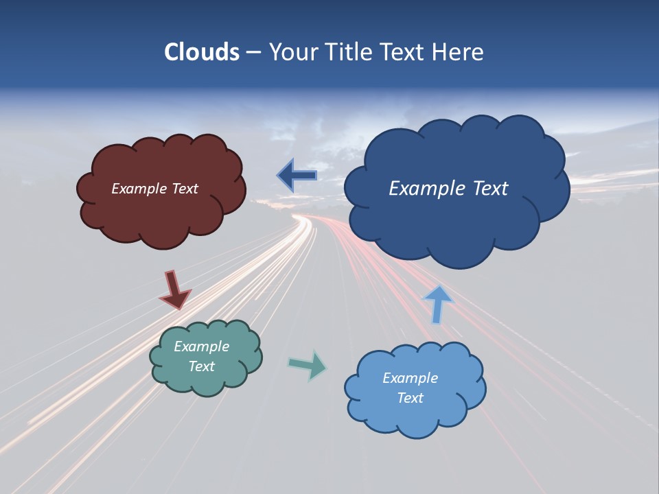 M Red Sunset PowerPoint Template