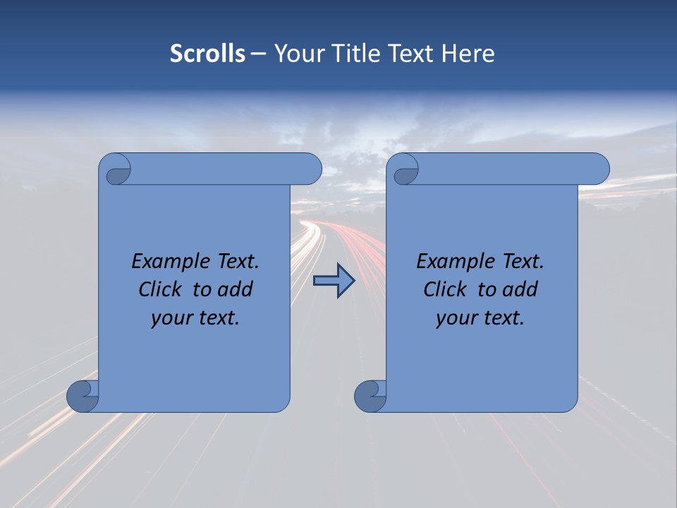 M Red Sunset PowerPoint Template