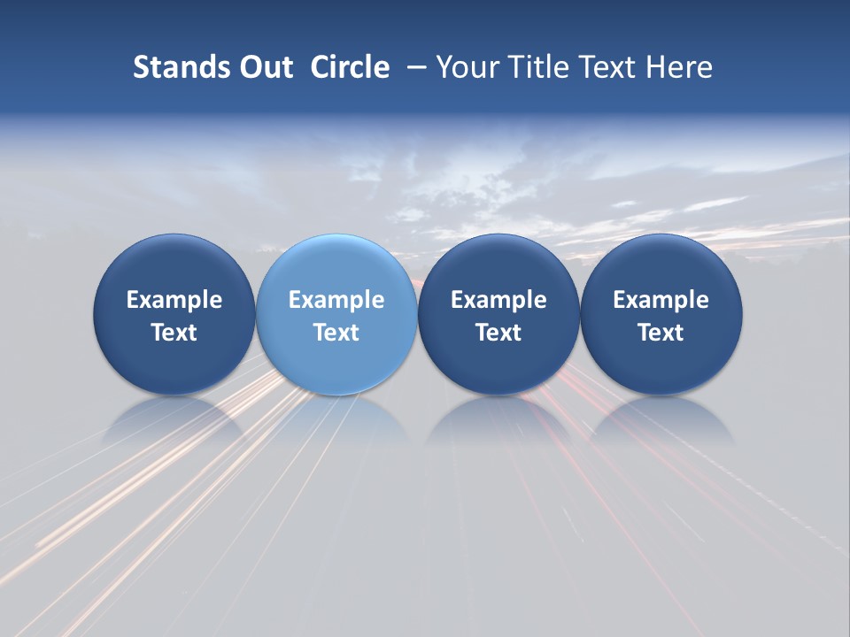 M Red Sunset PowerPoint Template