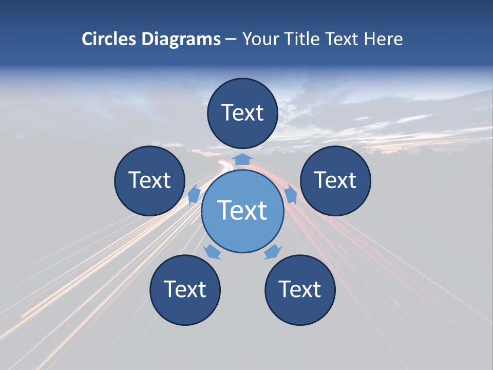 M Red Sunset PowerPoint Template