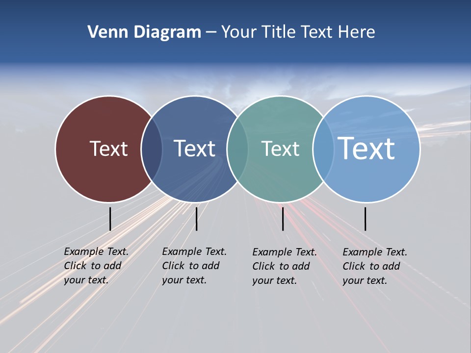 M Red Sunset PowerPoint Template