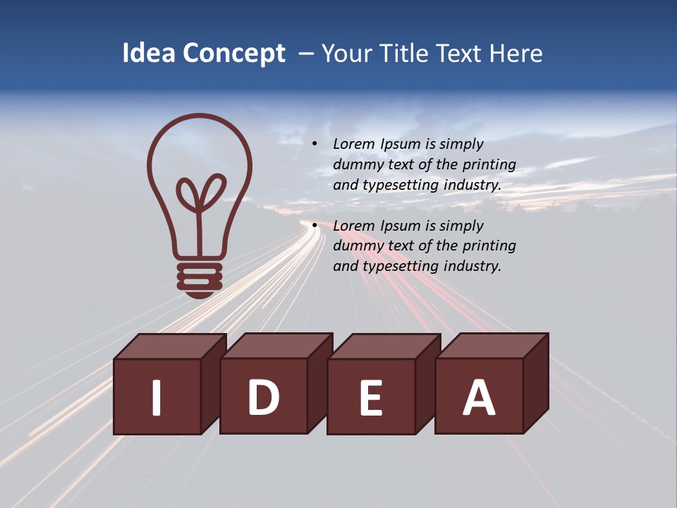M Red Sunset PowerPoint Template