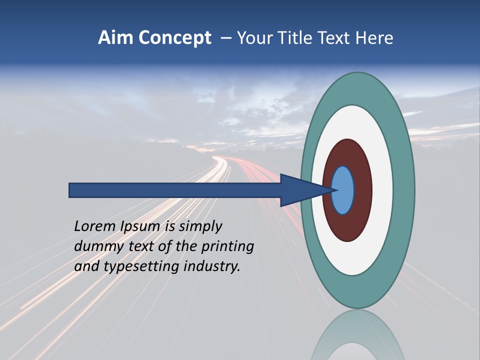 M Red Sunset PowerPoint Template