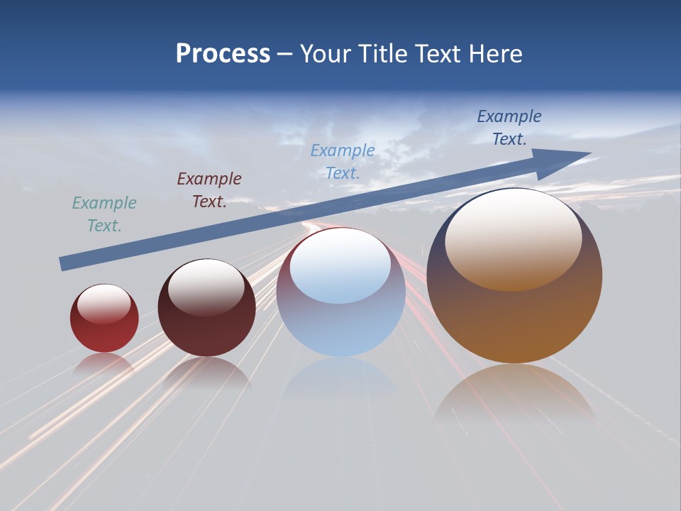 M Red Sunset PowerPoint Template