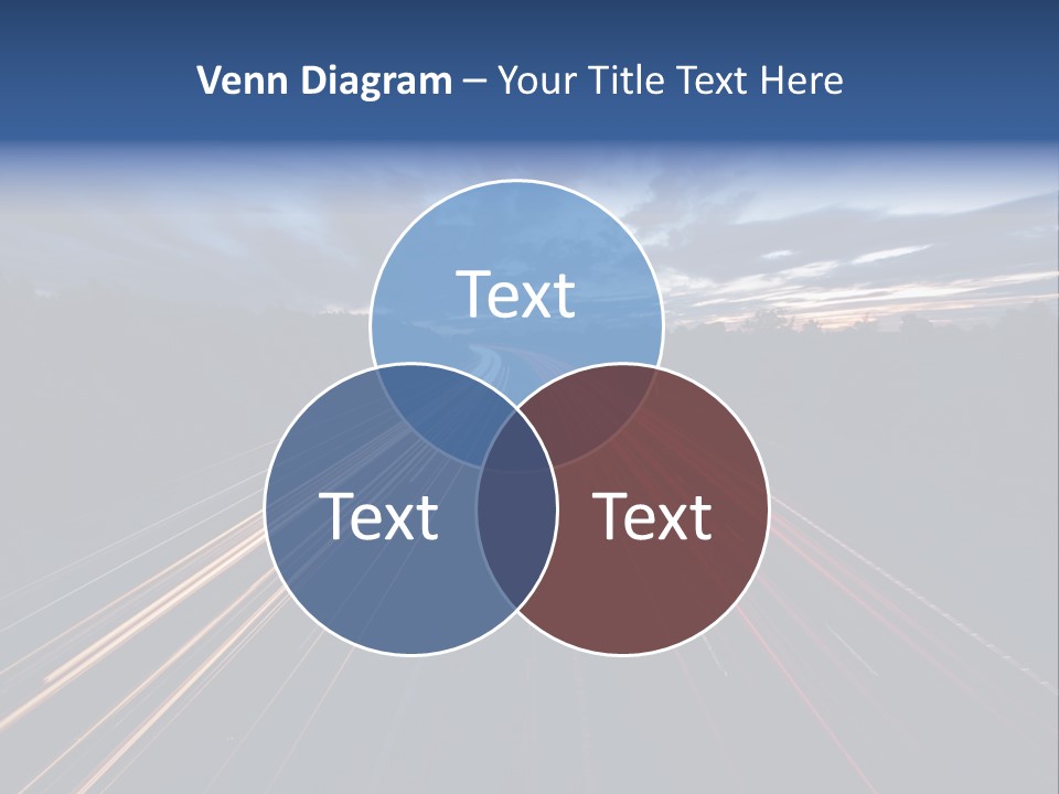 M Red Sunset PowerPoint Template
