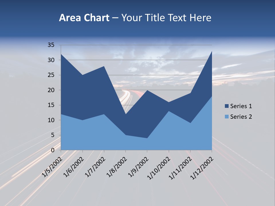 M Red Sunset PowerPoint Template