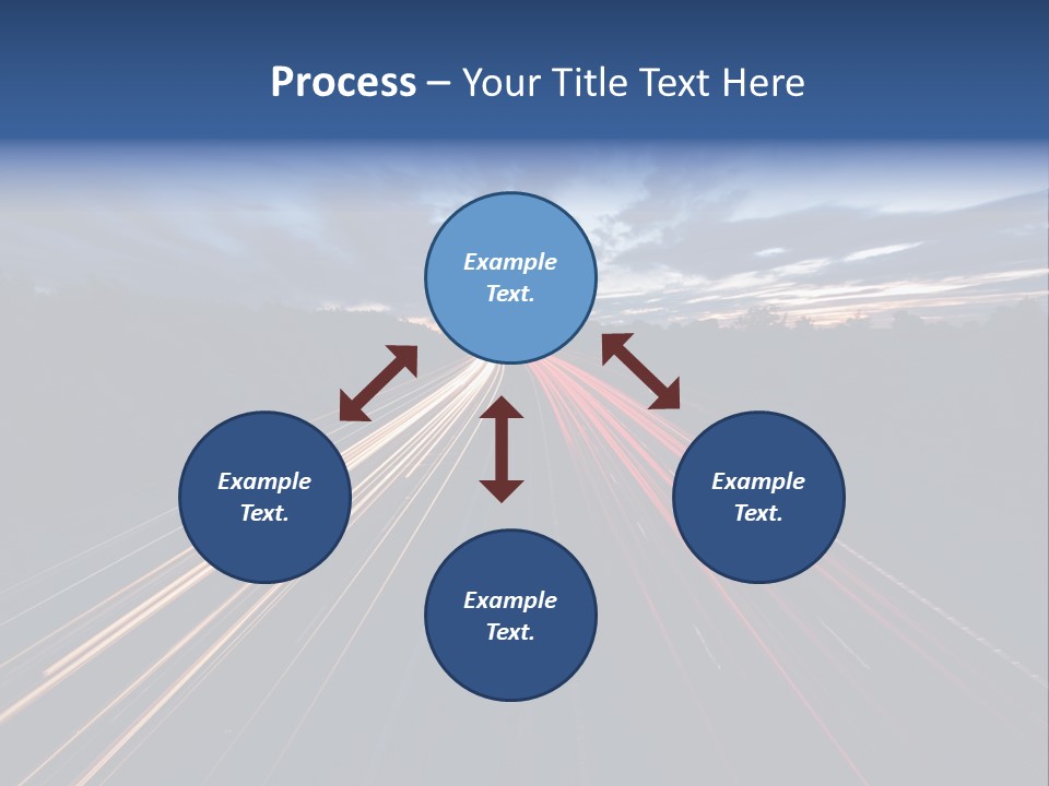 M Red Sunset PowerPoint Template