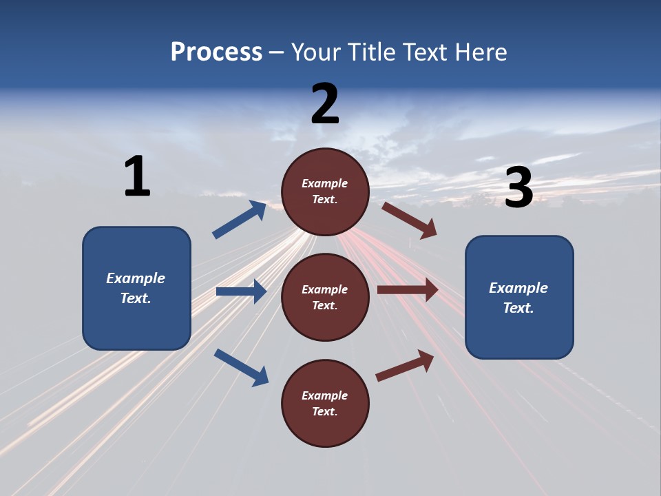 M Red Sunset PowerPoint Template