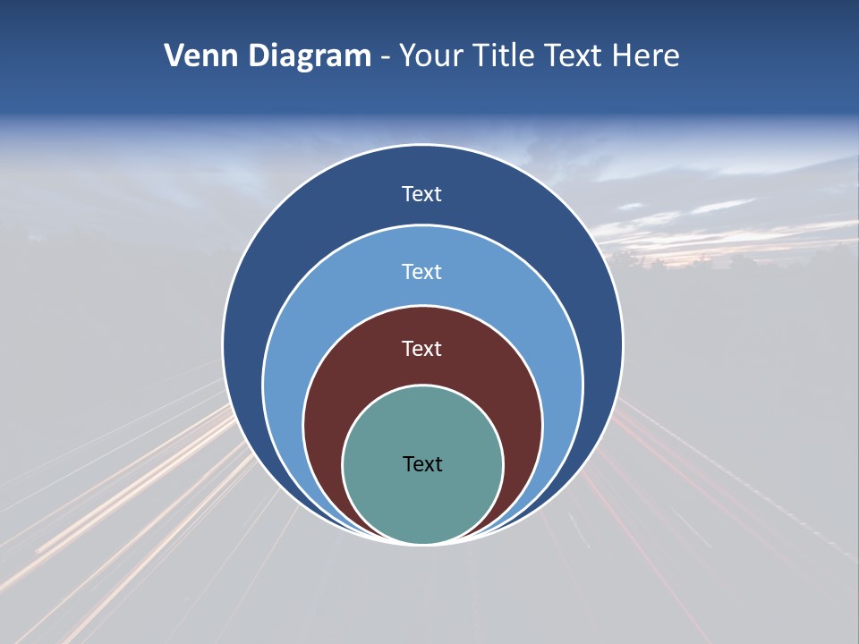 M Red Sunset PowerPoint Template