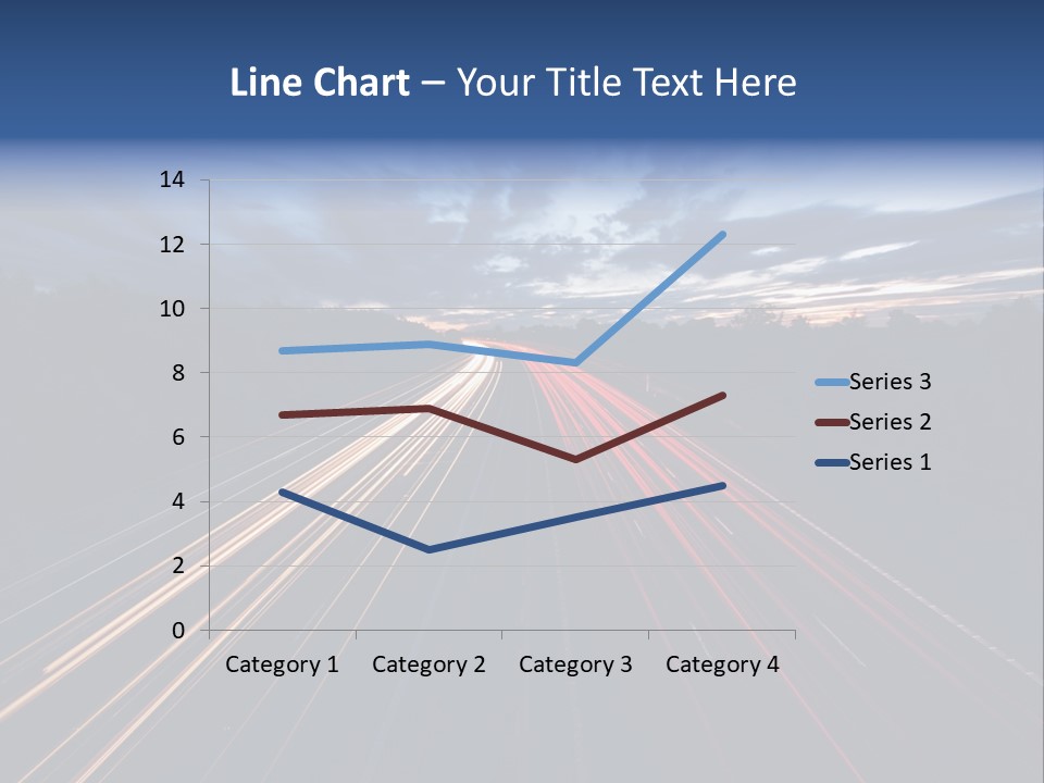 M Red Sunset PowerPoint Template