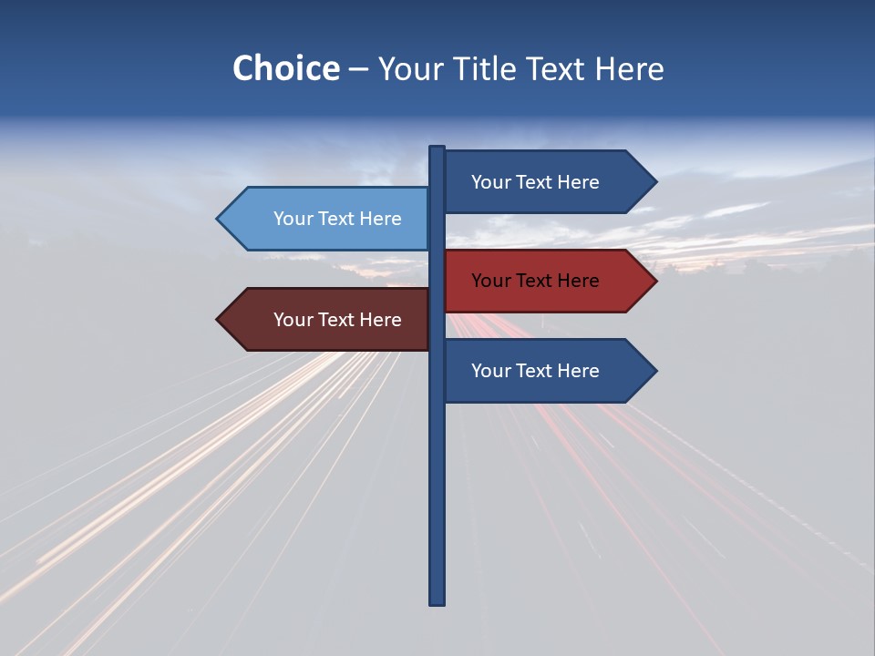 M Red Sunset PowerPoint Template