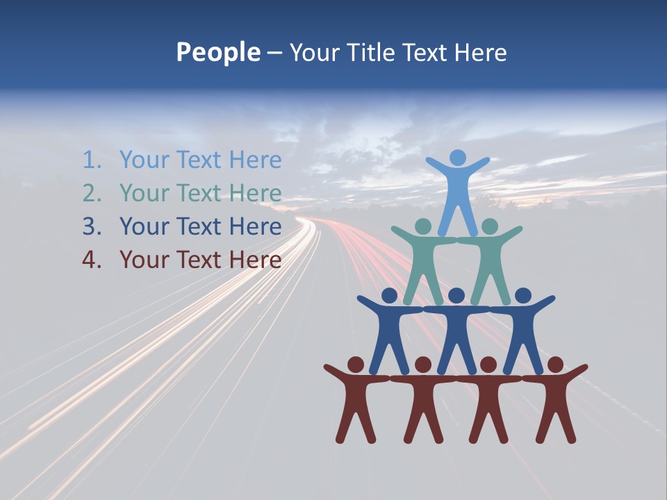 M Red Sunset PowerPoint Template