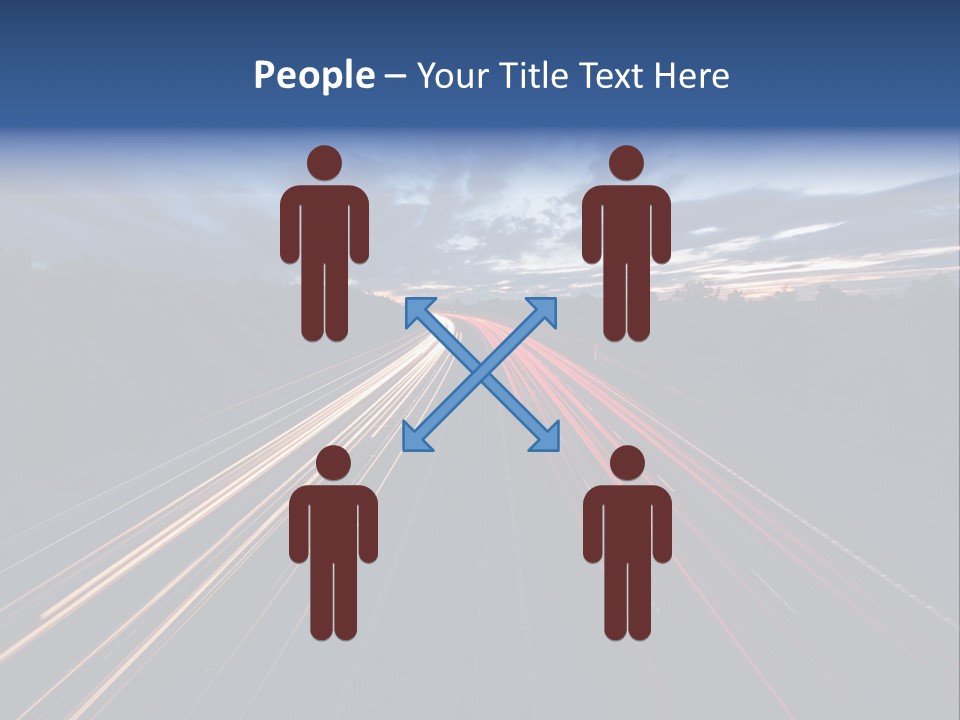 M Red Sunset PowerPoint Template