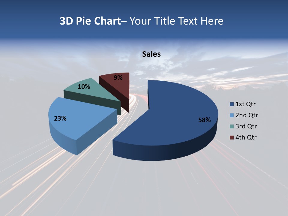 M Red Sunset PowerPoint Template