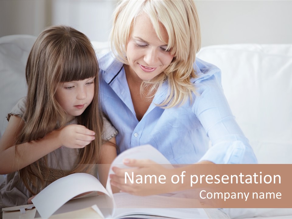 Portrait Leisure Offspring PowerPoint Template