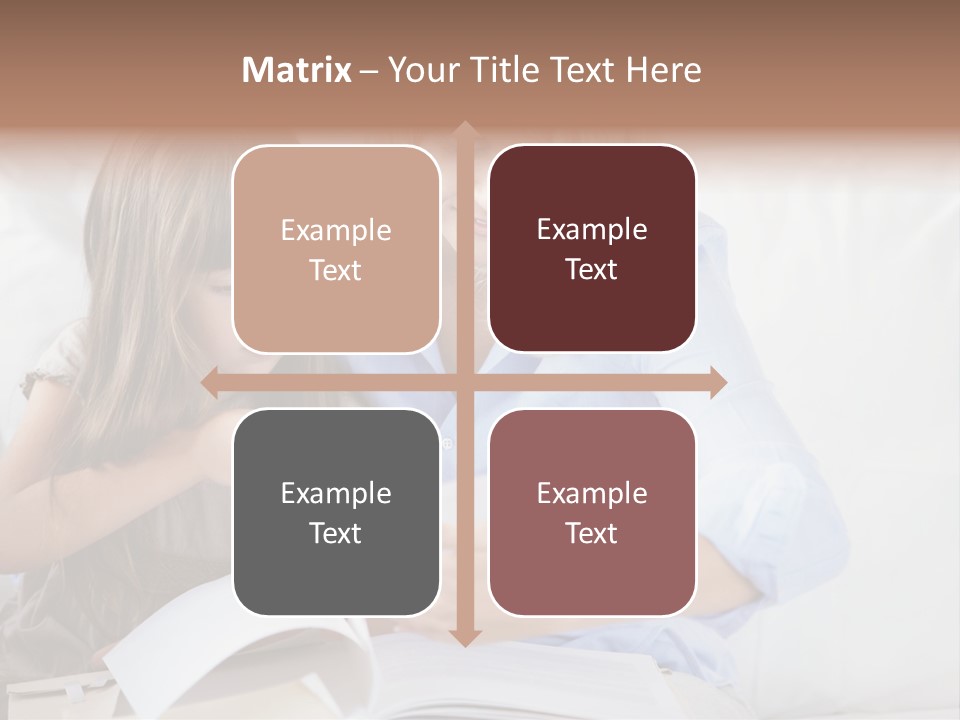 Portrait Leisure Offspring PowerPoint Template