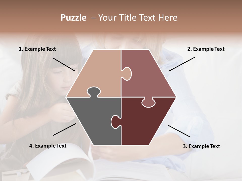 Portrait Leisure Offspring PowerPoint Template