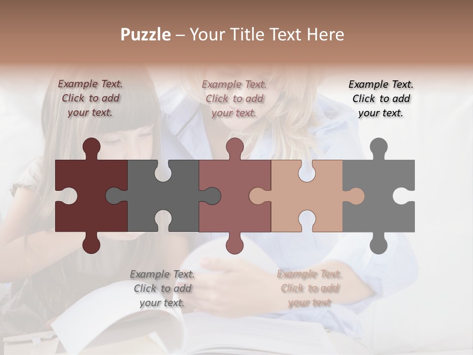 Portrait Leisure Offspring PowerPoint Template