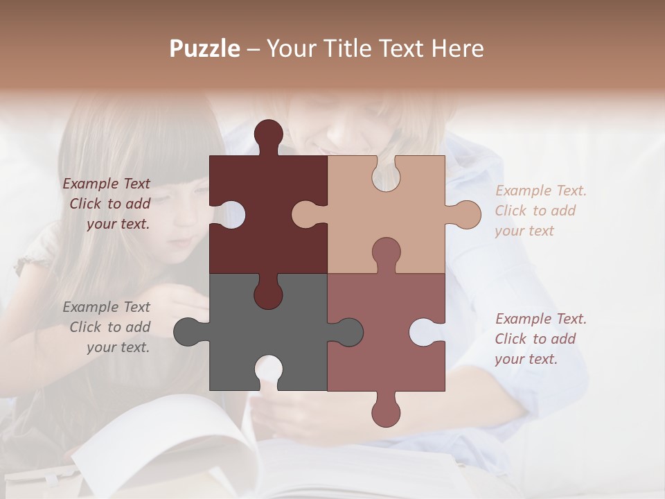 Portrait Leisure Offspring PowerPoint Template