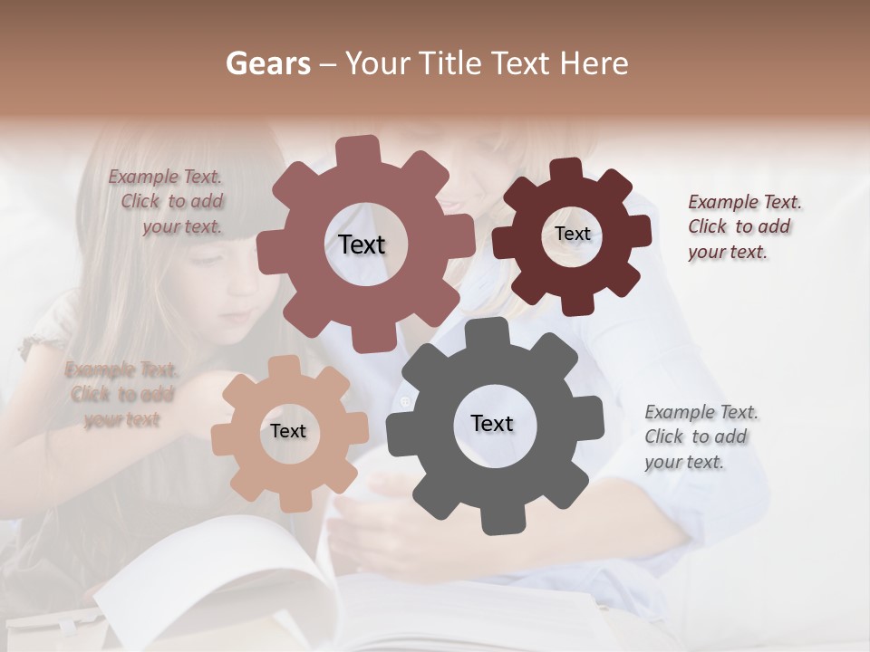 Portrait Leisure Offspring PowerPoint Template