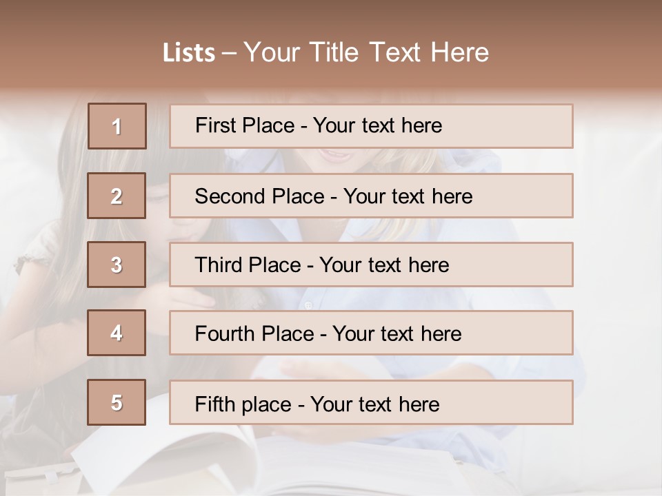 Portrait Leisure Offspring PowerPoint Template