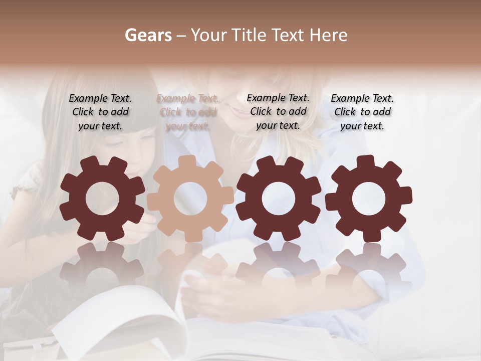 Portrait Leisure Offspring PowerPoint Template