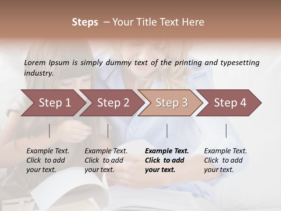 Portrait Leisure Offspring PowerPoint Template