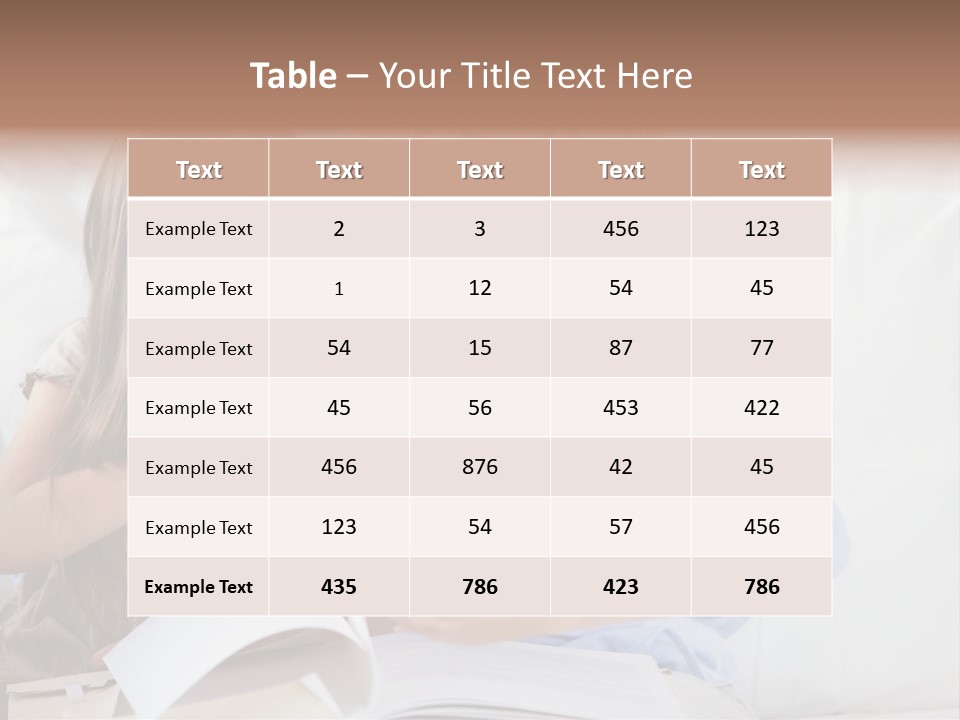 Portrait Leisure Offspring PowerPoint Template