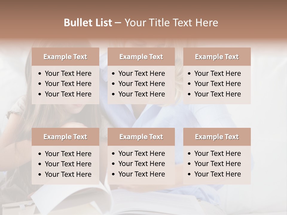 Portrait Leisure Offspring PowerPoint Template